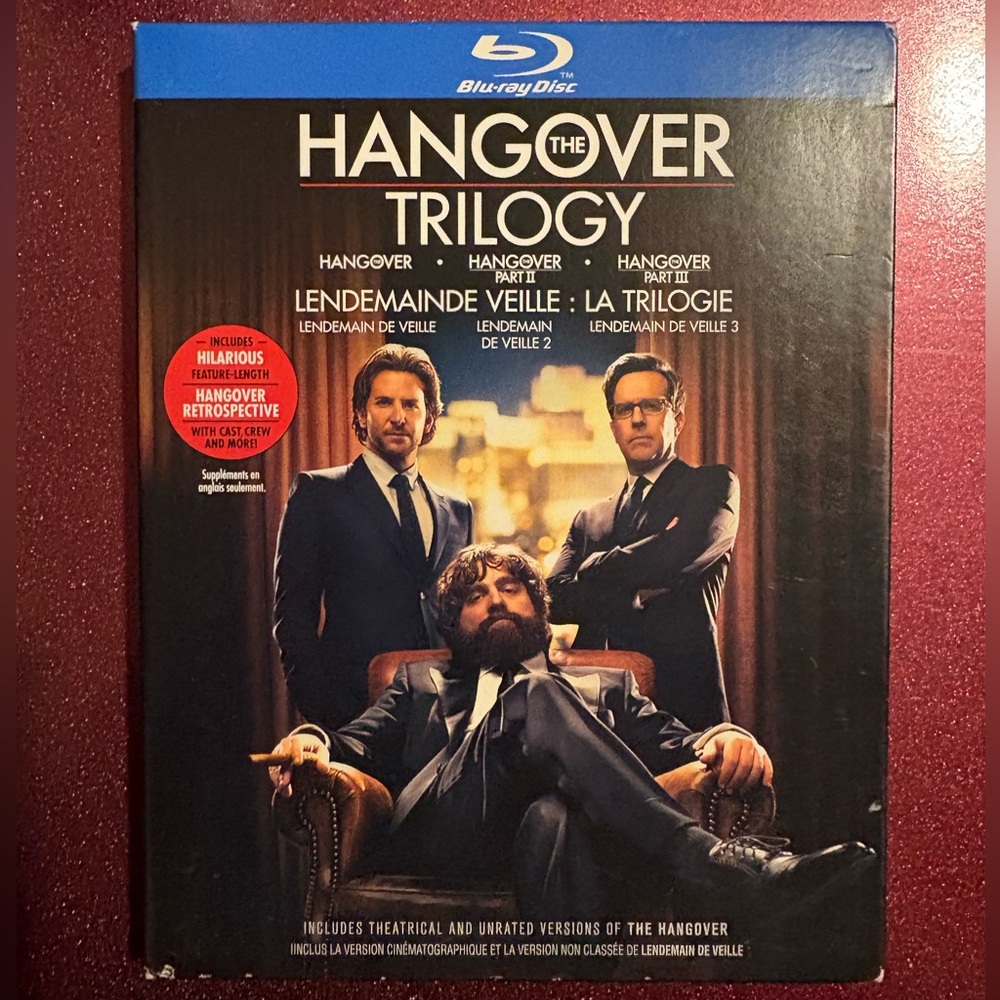 The Hangover Trilogy Blu-ray Disc - Black